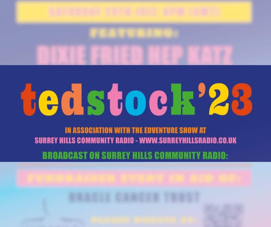 Tedstock logo with blurred out line up